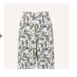 Casual Sleep Textured Knit Pant in Island Floral