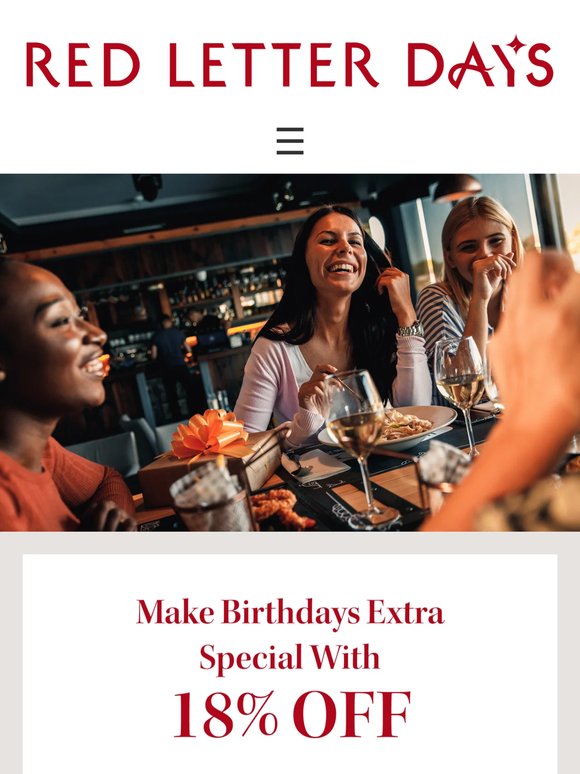 The perfect birthday gift? Now 18% off