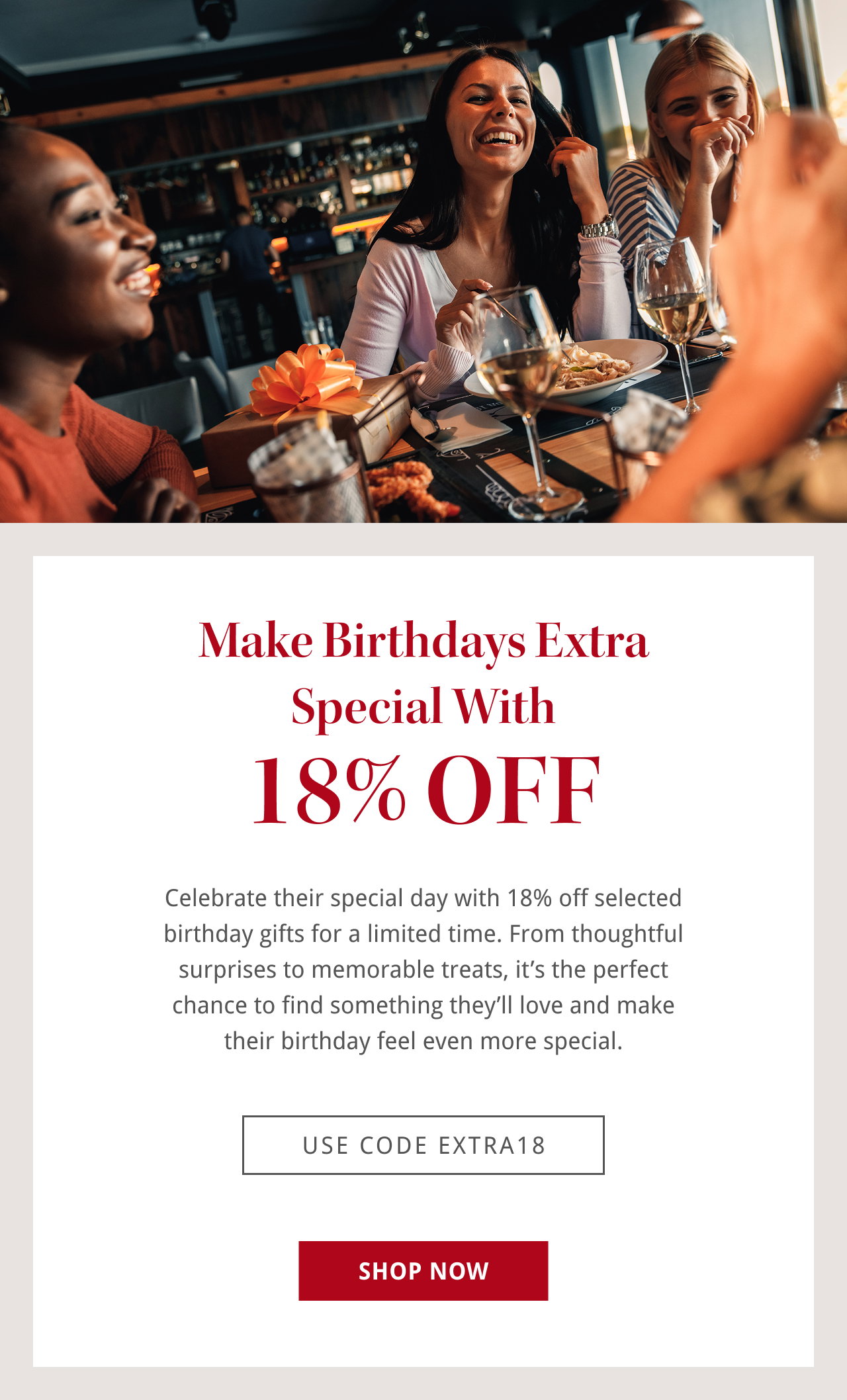 18% off