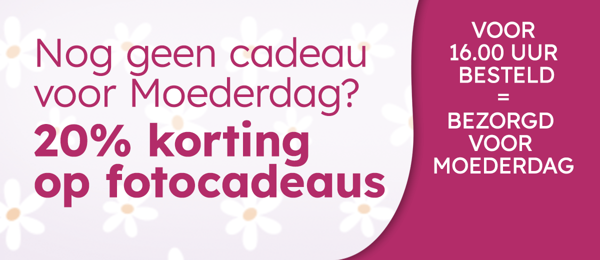 20% korting op fotocadeaus