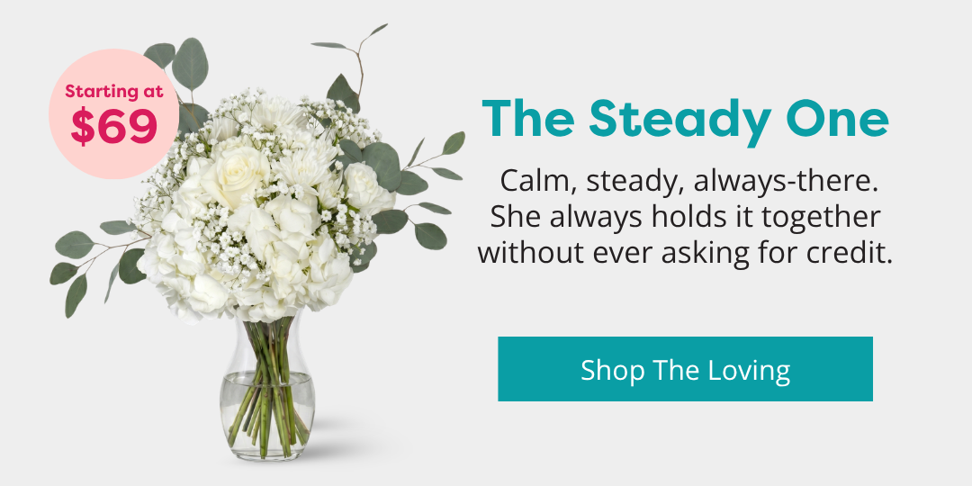 Callia's The Loving bouquet in a vase