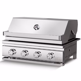 28 Inch Built-In 4-Burner Propane Gas Grill 32000 BTU ALL-Thickened 304 Stainless Steel