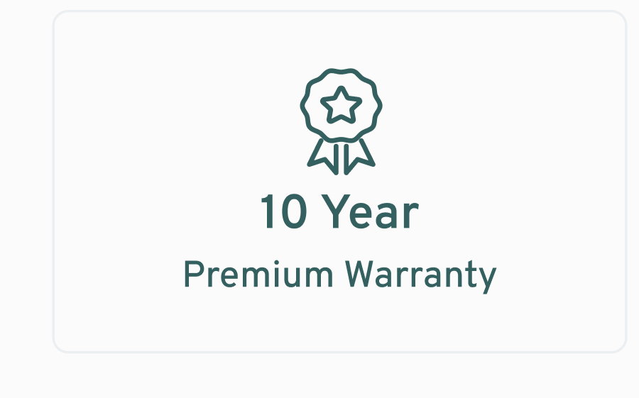 10 Year Premium Warranty