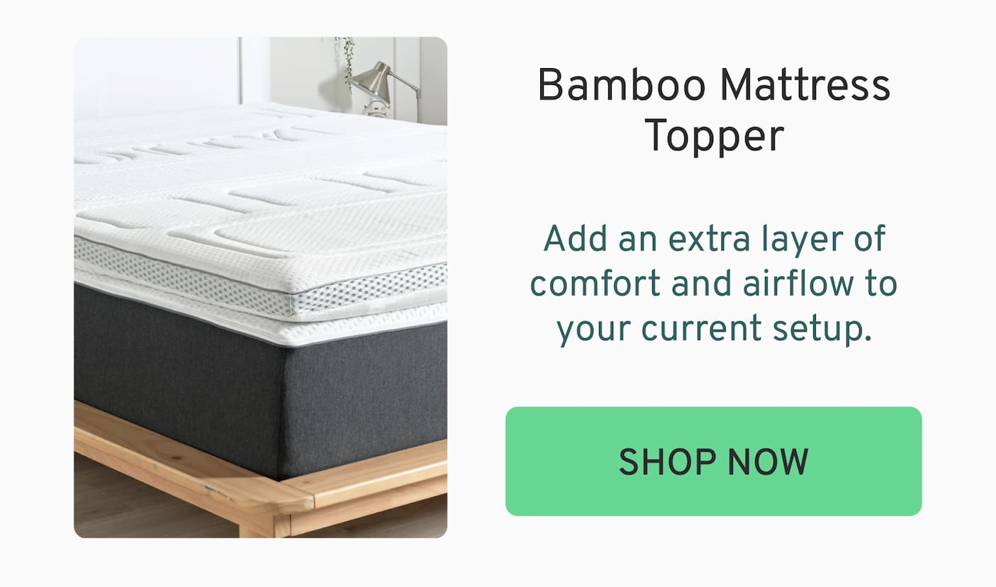 Bamboo Mattress Topper With Charcoal