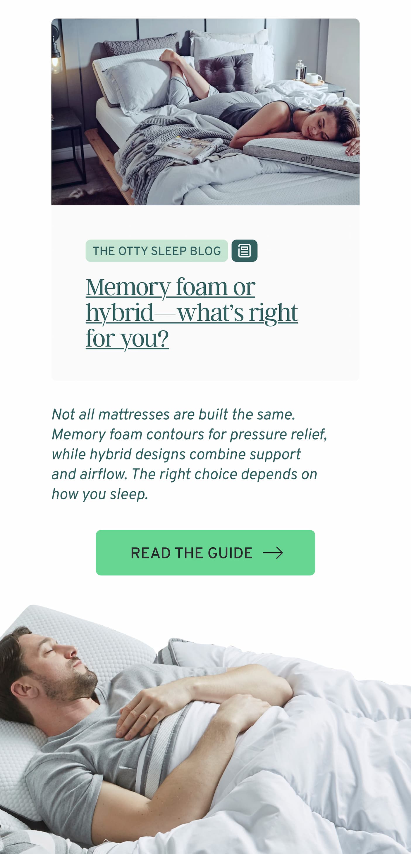 Memory foam or hybrid—what’s right for you?