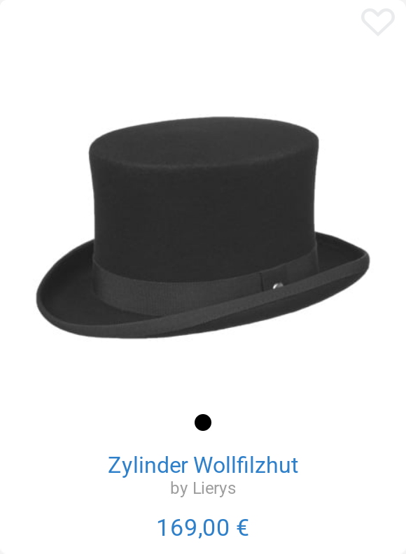 Zylinder Wollfilzhut by Lierys