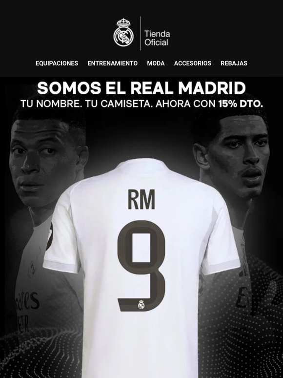 rm, tu camiseta del Clásico te espera