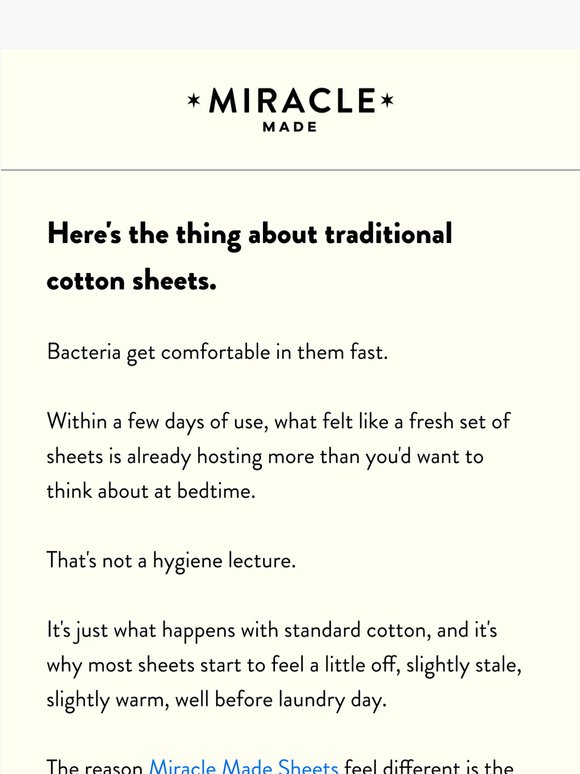Your sheets work against you more than you think