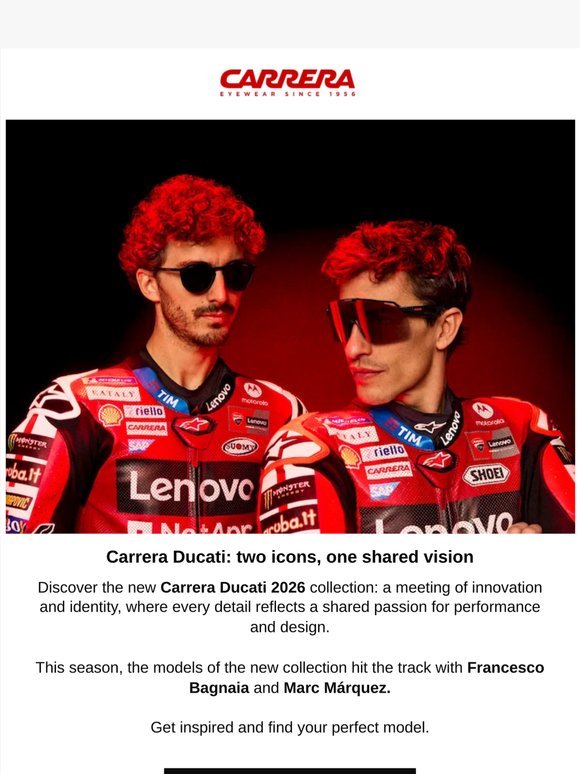Carrera Ducati: discover the new collection