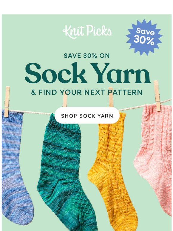 Grab Your Favorite Sock Yarn on Sale!