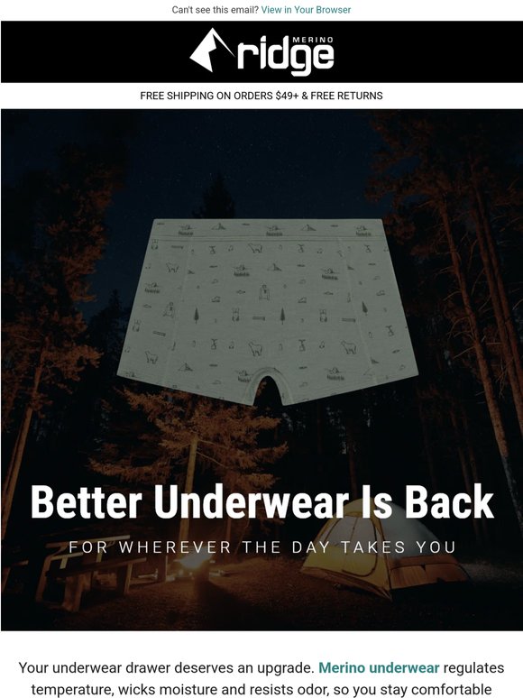 No more sweaty, stinky underwear
