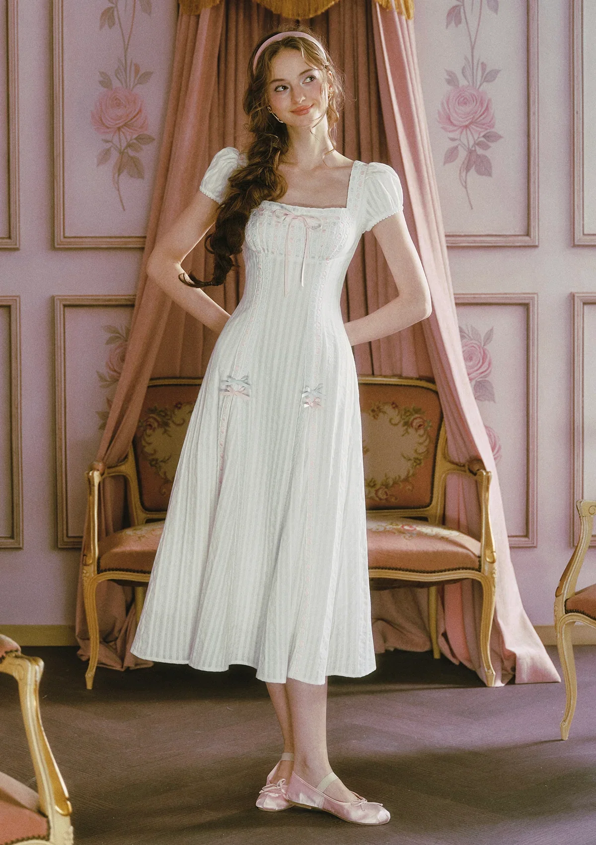 Image of Cream Frost Shave Ice Dress (Long)