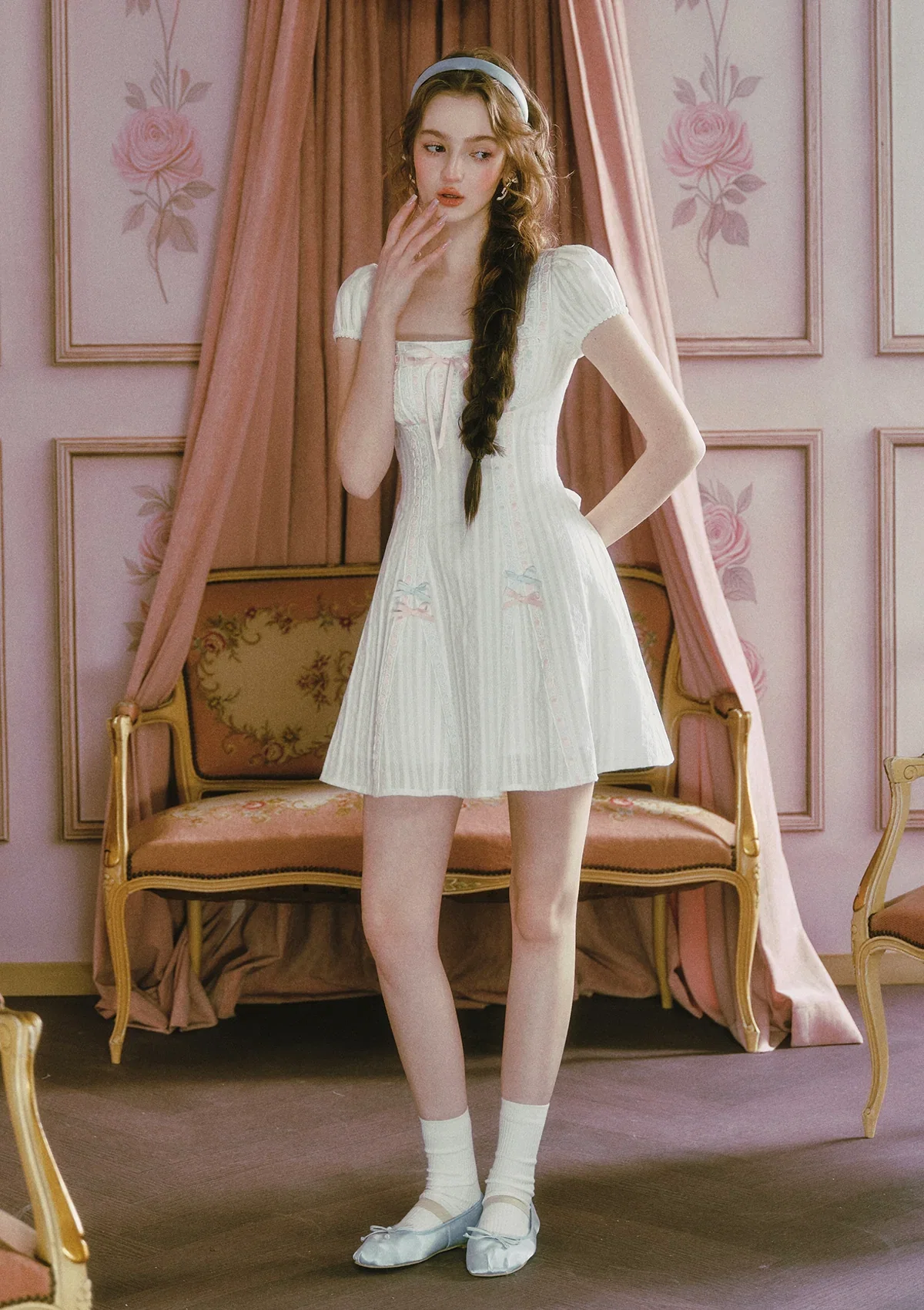 Image of Cream Frost Shave Ice Dress (Short)
