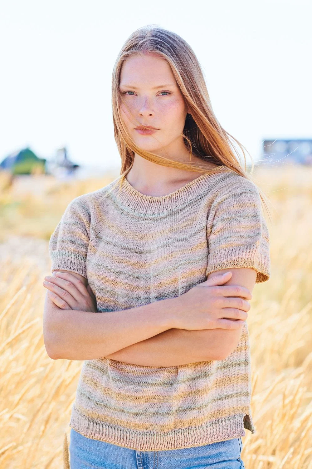 Strickanleitung Shirt aus Creative Cotton Camouflage