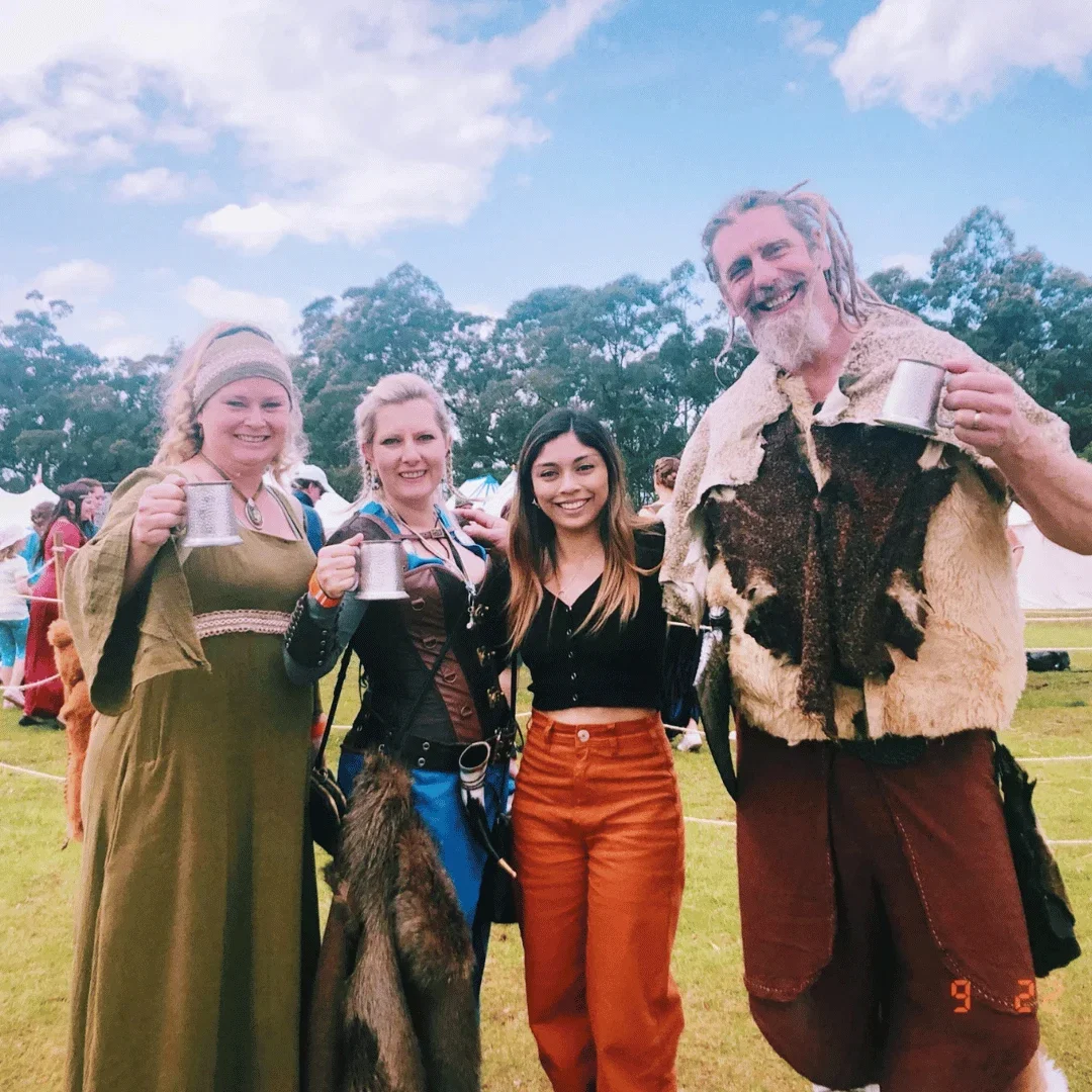 Friends at the Medieval Fair