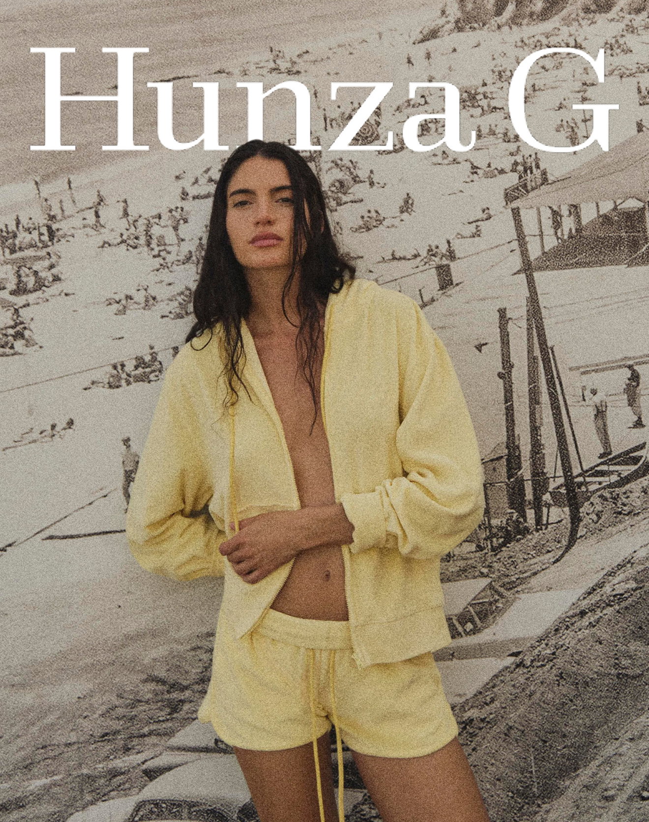 Hunza G Terry Towelling Butter