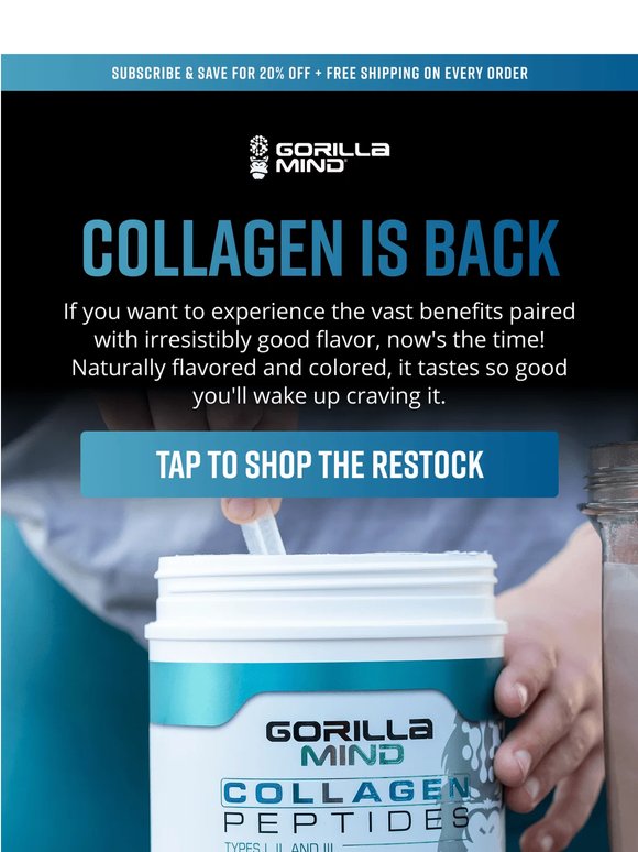 🦍Collagen Is Back In Stock