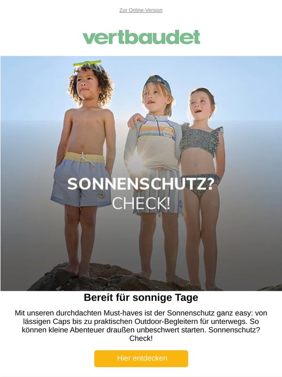 Sonnenschutz? Check! 🌞