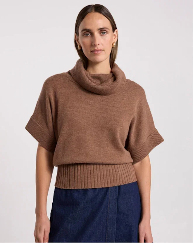 Roll Neck Gilet