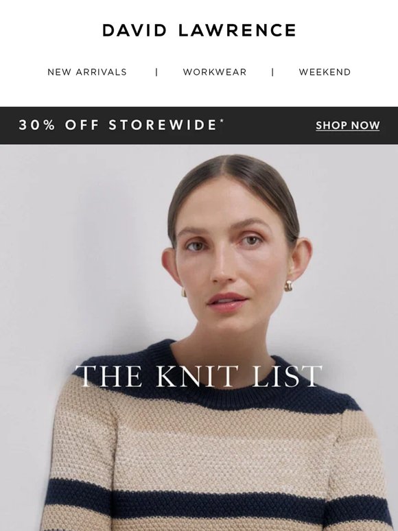 30% Off Storewide | Your Winter Knit List