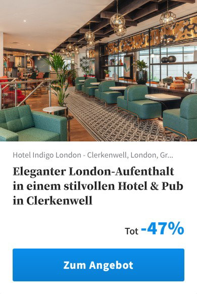 Eleganter London-Aufenthalt in einem stilvollen Hotel &amp; Pub in Clerkenwell