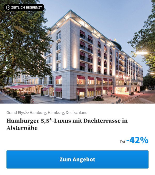 Hamburger 5,5*-Luxus mit Dachterrasse in Alsternähe