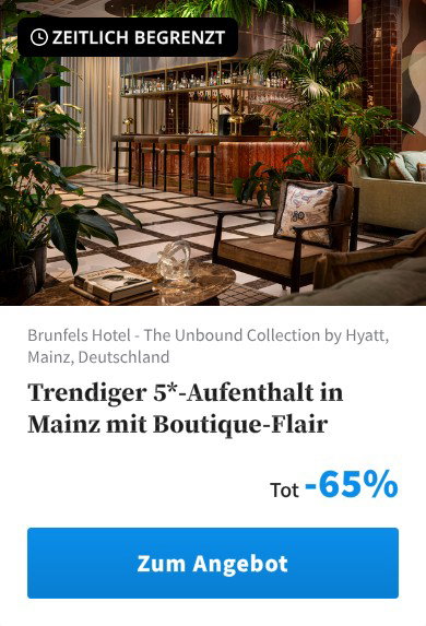 Trendiger 5*-Aufenthalt in Mainz mit Boutique-Flair