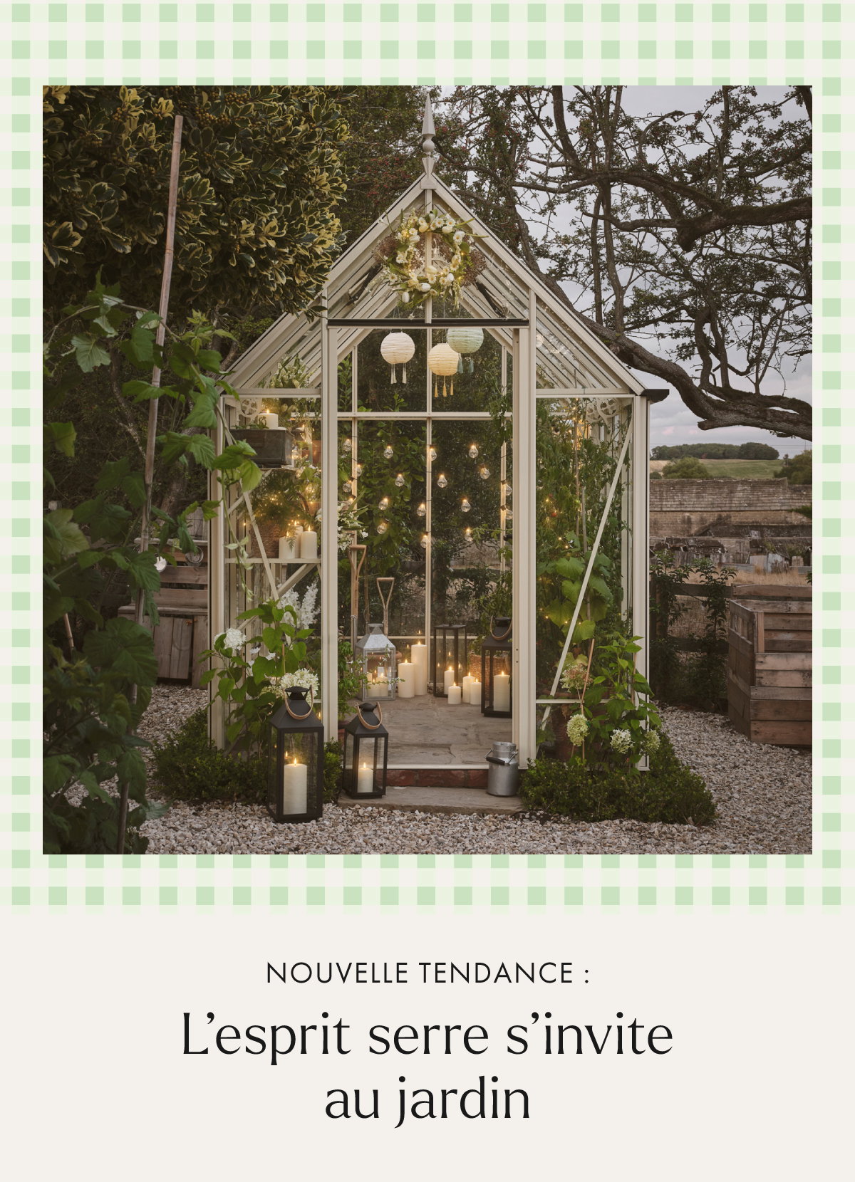 Une déco inspirée des serres anglaises