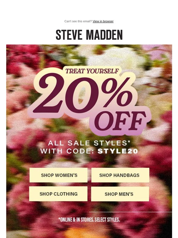 Special Treat: Extra 20% Off