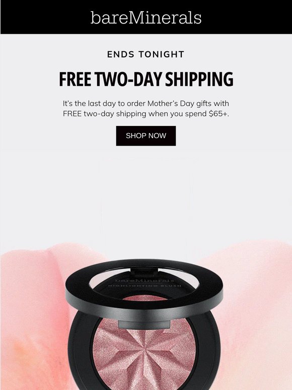 Free two-day shipping ends TONIGHT