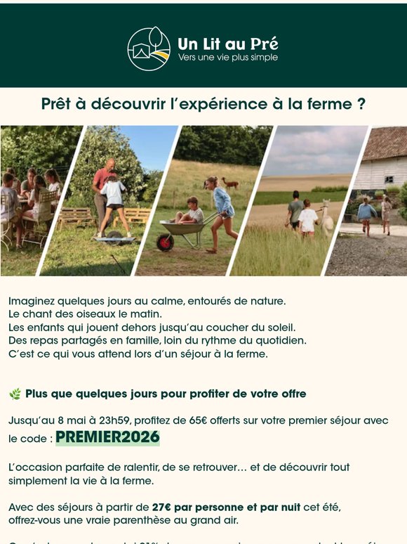 Derniers jours pour profiter de 65€ offerts