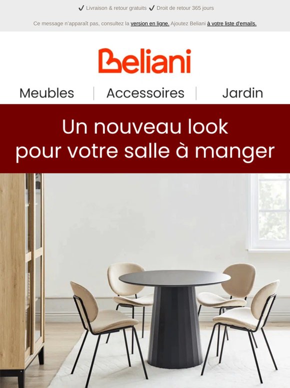Le dîner est servi ! Des meubles élégants pour votre salle à manger 🍽️
