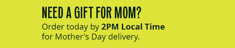 Scrolling: Need a gift for mom? Order by 2PM Local Time 5/7 for Mother’s Day delivery.