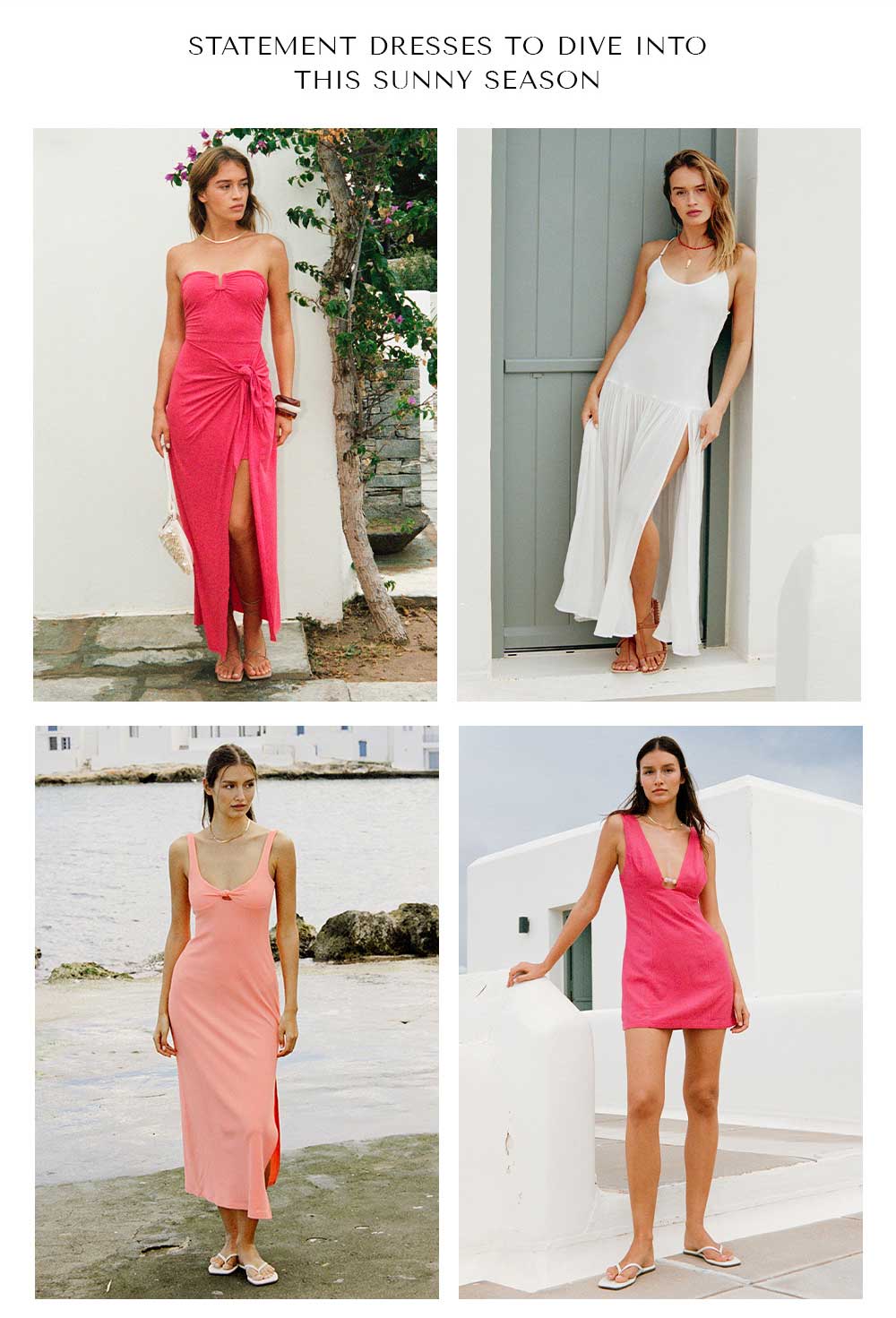 Statement dresses to dive into this sunny season - Shop Now!