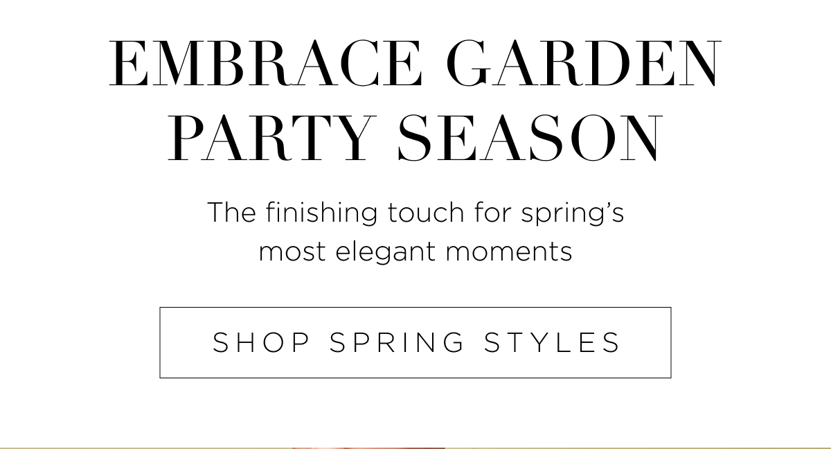 Embrace Garden Party Season