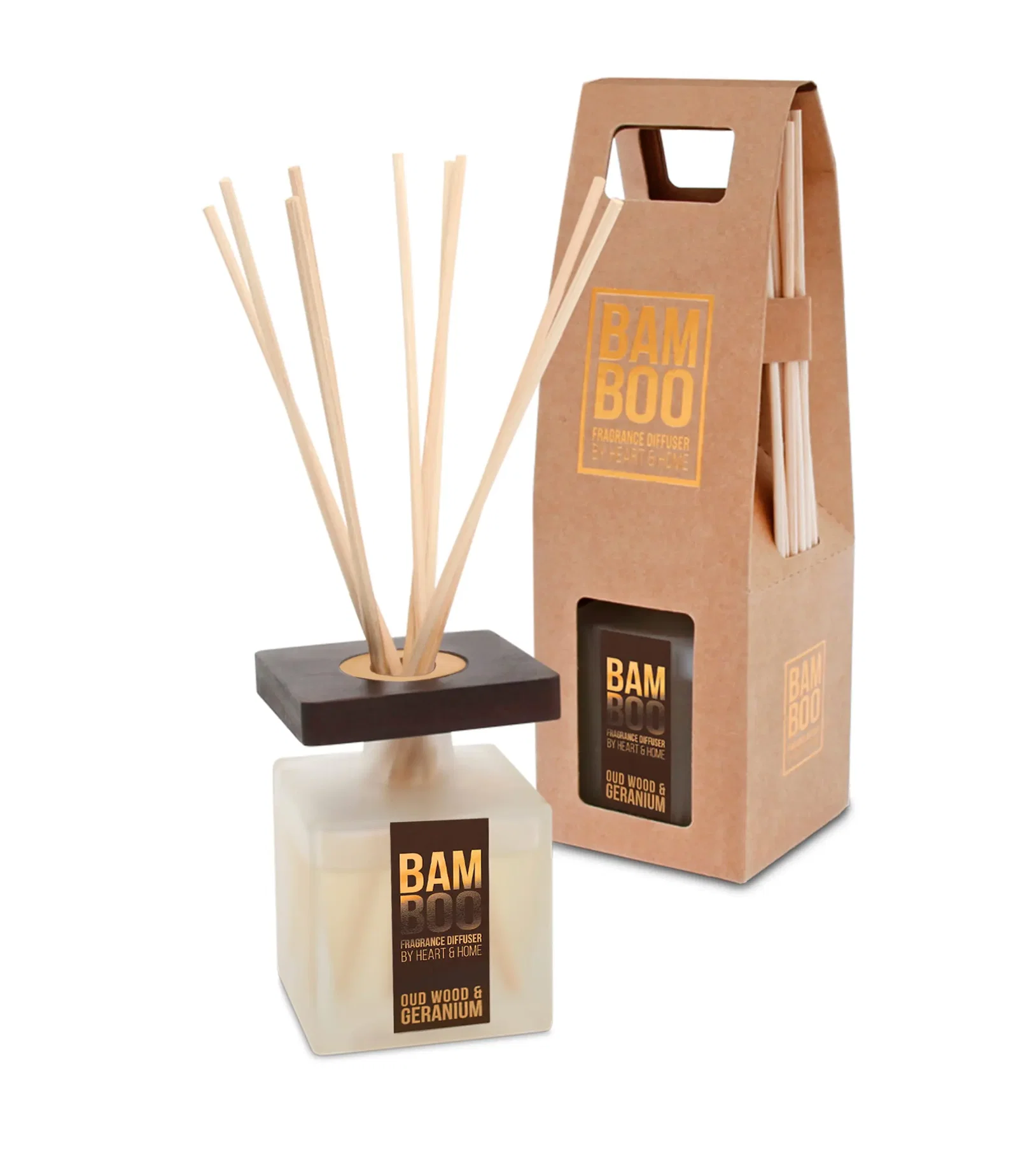 Image of Oud Wood & Geranium - Bamboo Fragrance Diffuser