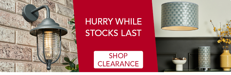 Hurry while stocks last. Shop clearance.
