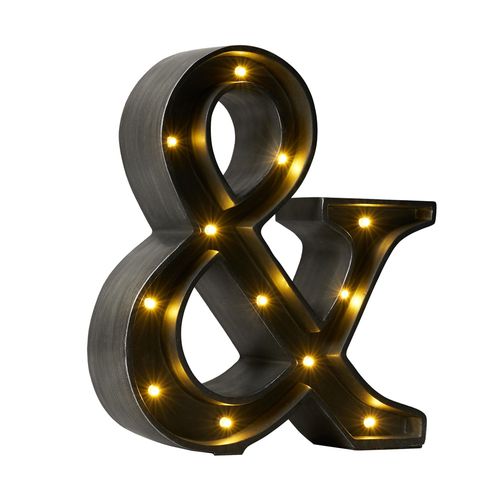 Ampersand LED Table Lamp - Brushed Black