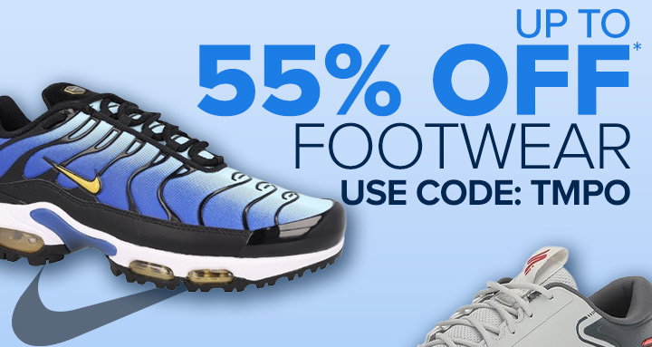 Up to 55% off Footwear with Code: TMPO - Nike