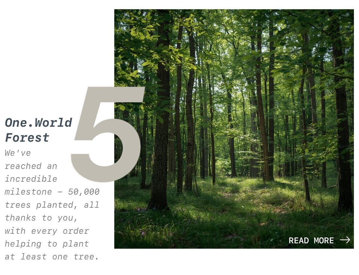 One.World Forest - we've reached 50,000 trees planted!