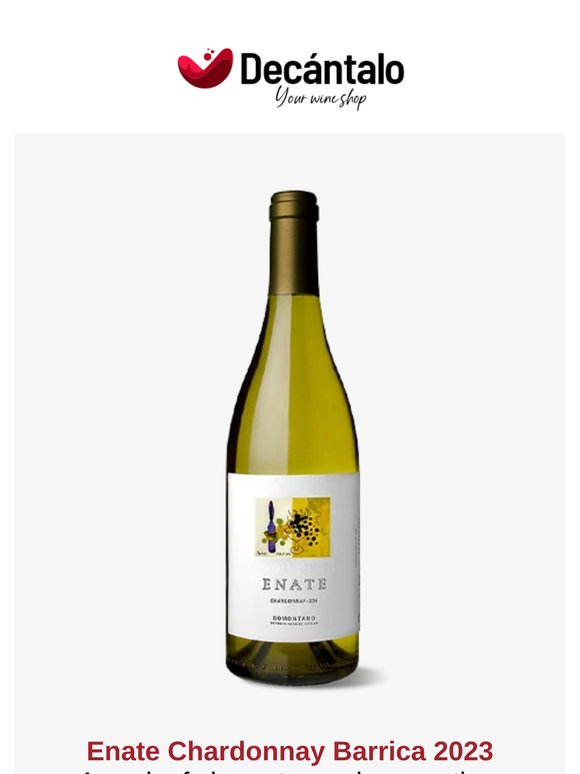 Today, it is time for white. Today, we enjoy Enate Chardonnay Barrica.