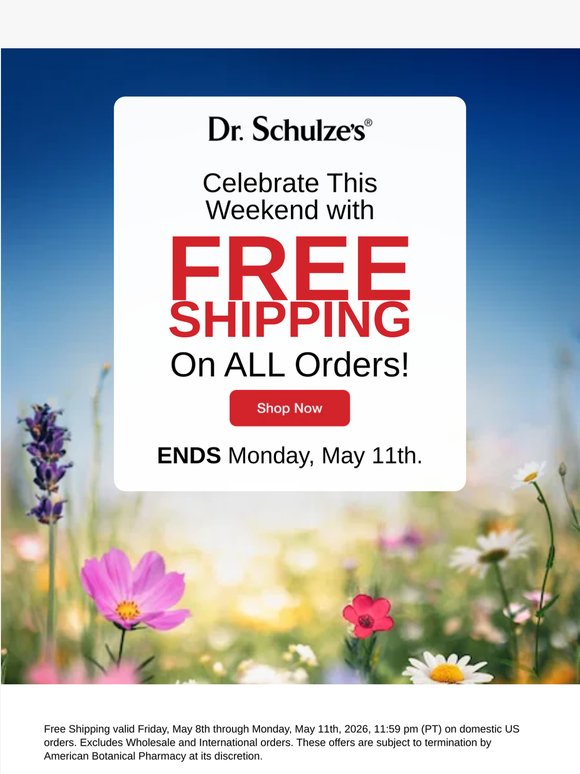 Special Weekend Offer: FREE SHIPPING ON ALL ORDERS!