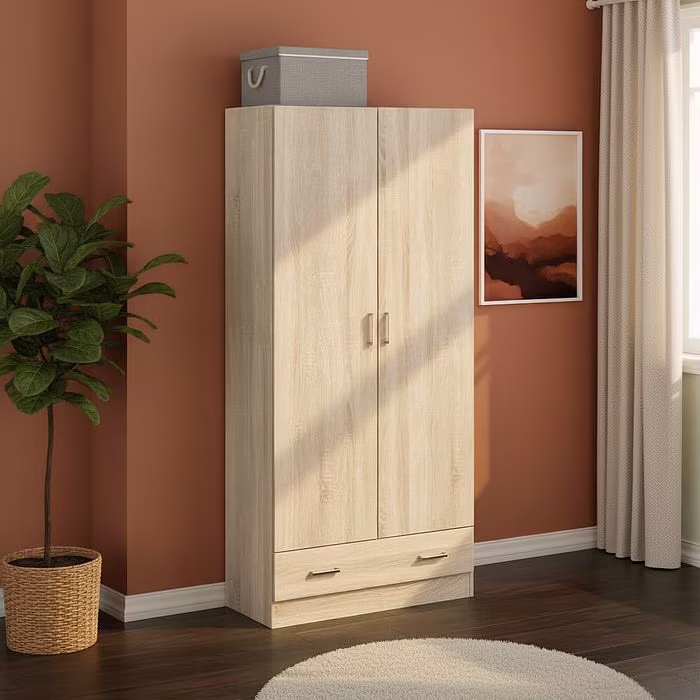 Canapé d'angle méridienne réversible JO tissu velours côtelé beige