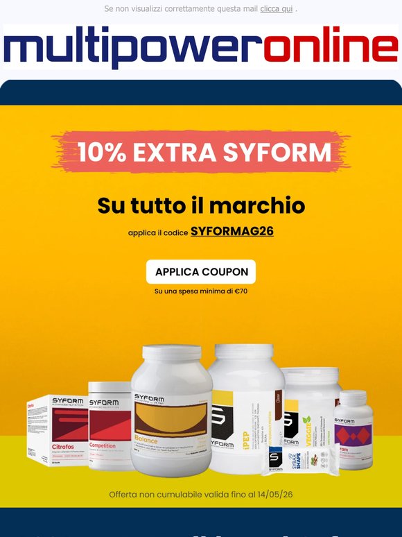 ✨-10% EXTRA su tutto il brand Syform 🤩