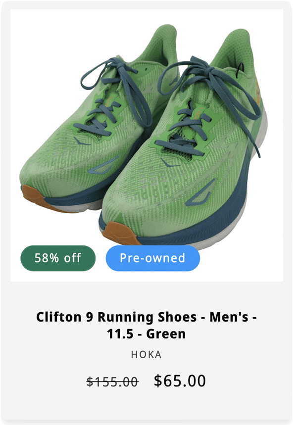 HOKA - Clifton 9 Running Shoes - Men's - Green