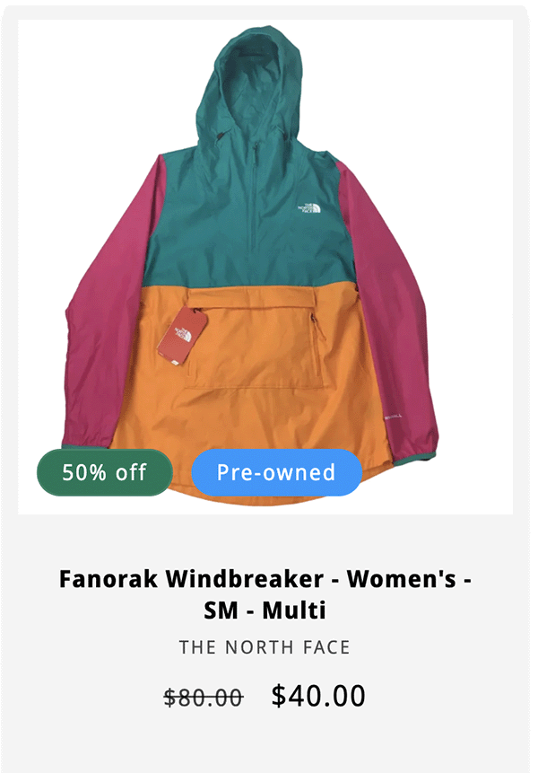 The North Face - Fanorak Windbreaker - Women's - SM - Multi