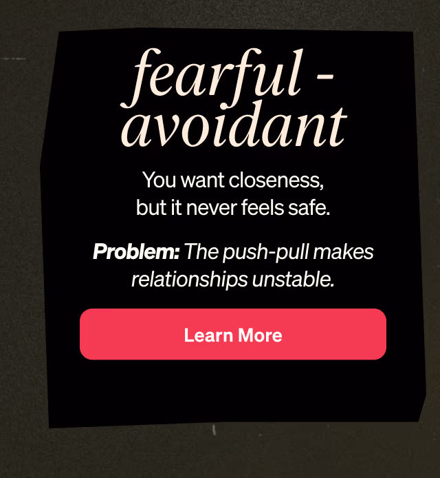 fearful - avoidant