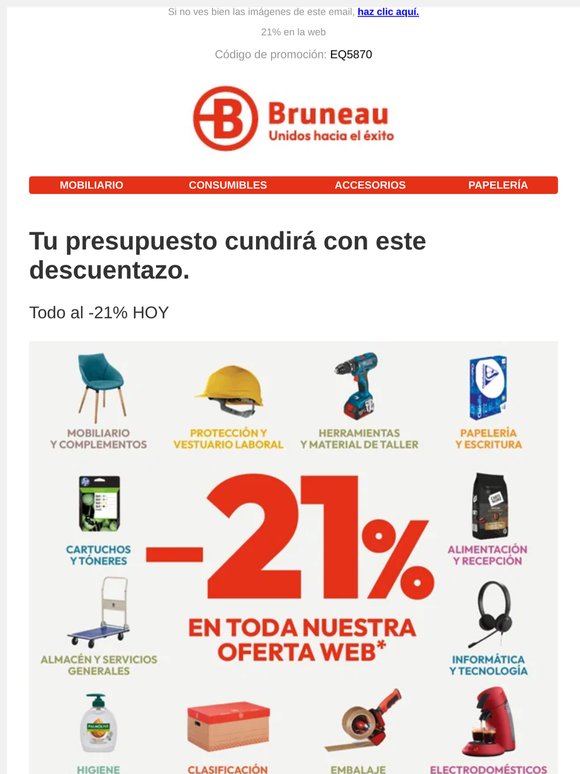 Es el momento de comprar, 21% en toda la web GRATIS