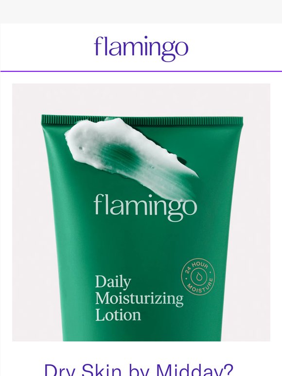 Dry skin by midday?