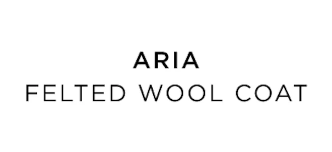 Aria Felted Wool Coat